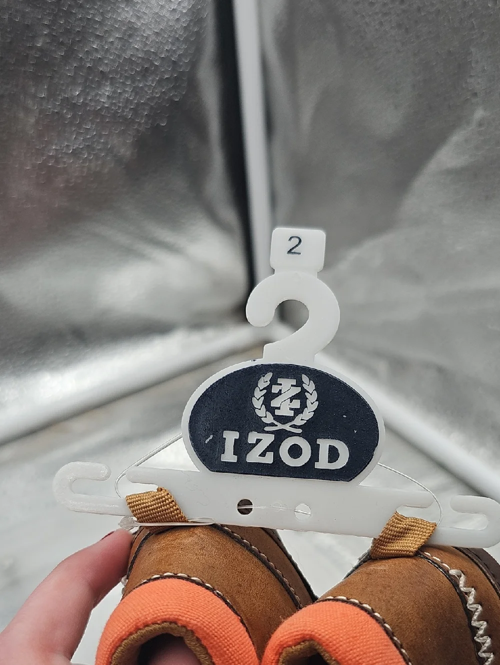 Tan And Brown Izod Shoes Size 2